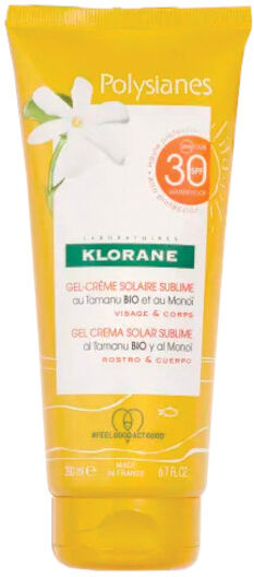 klorane les polysianes crema viso tamanu bio&monoi spf30 50 ml