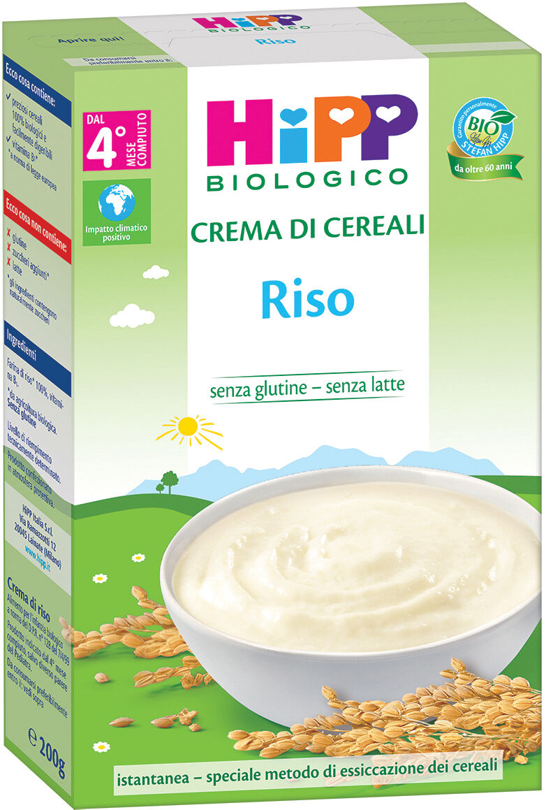 hipp bio crema cereali riso 200 g