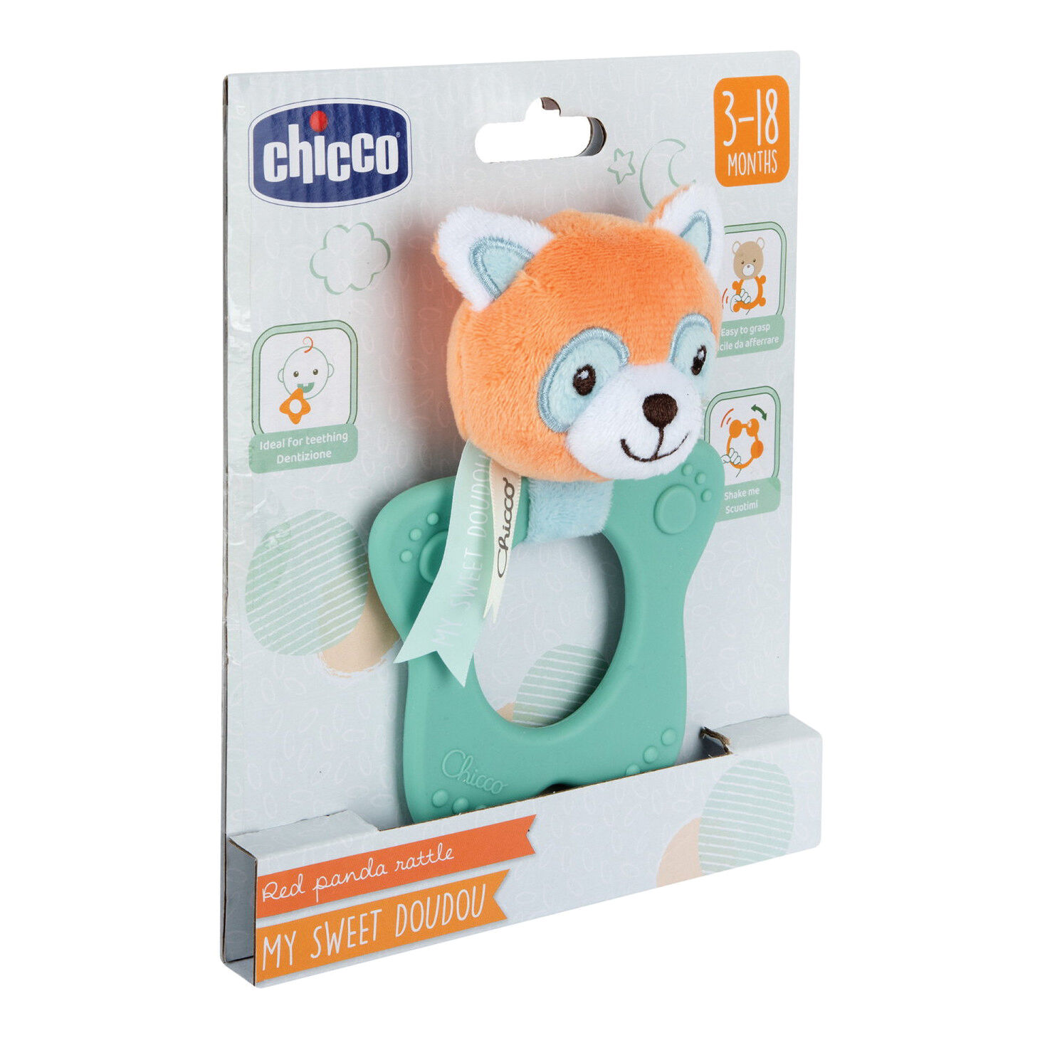 chicco massaggiagengive panda rosso