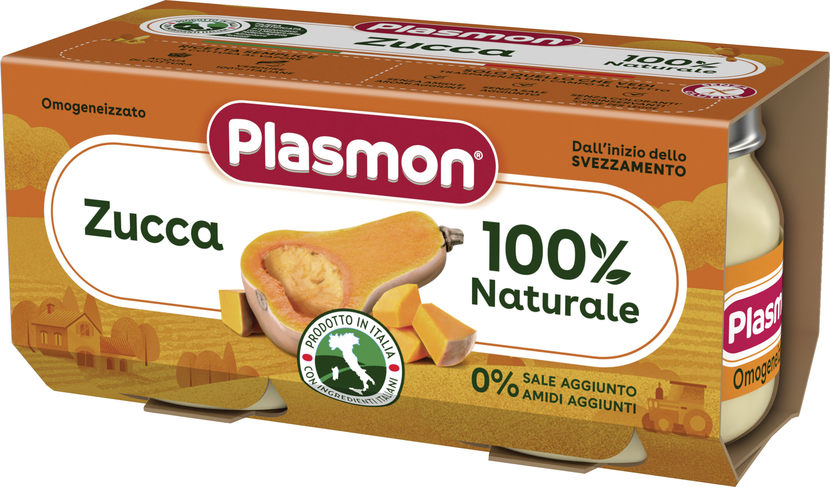 PLASMON omogeneizzato zucca 2 x 80 g