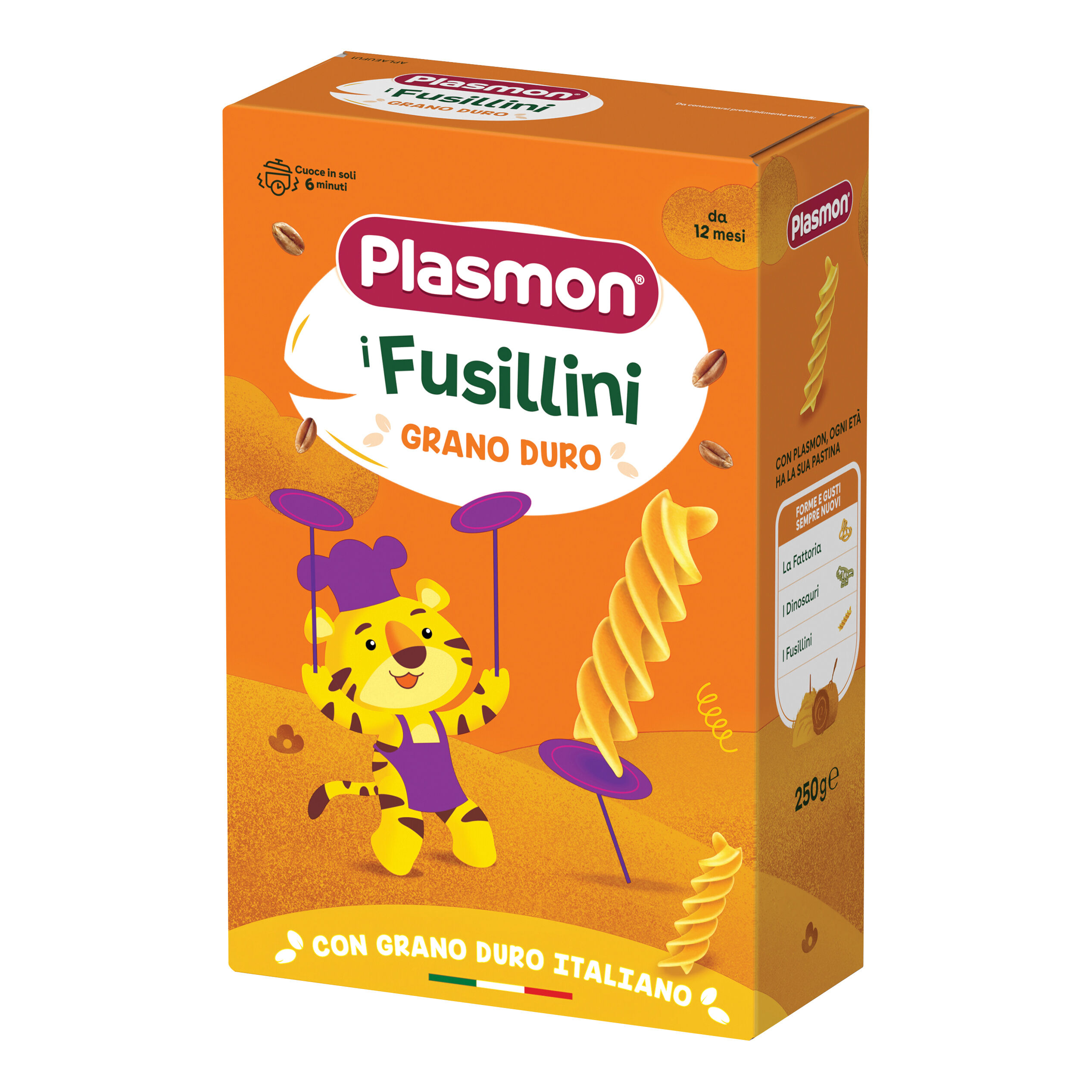 PLASMON pasta fusillini grano duro 250 g