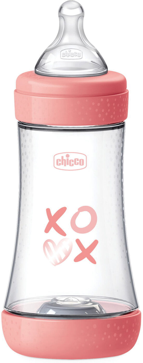 Chicco biberon p5 240ml med silicone girl