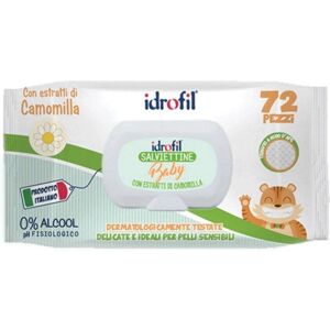 IDROFIL Srl Salviettine Baby Camomilla 72 Pezzi