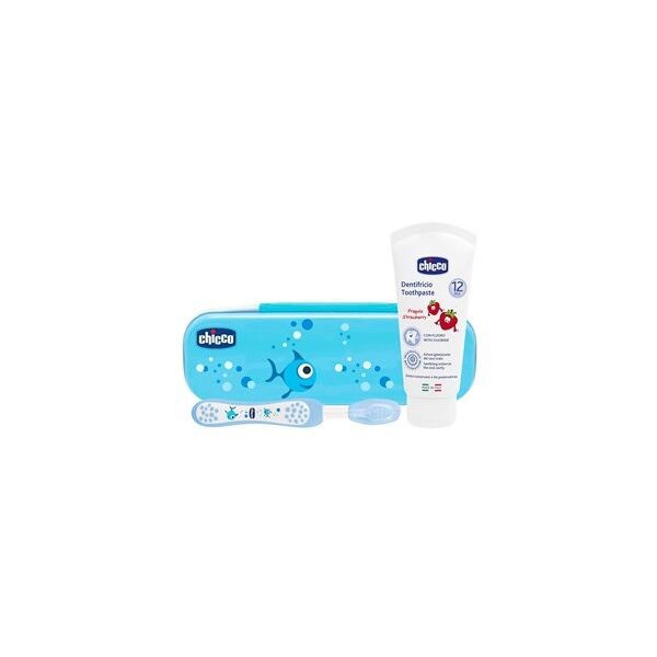 chicco ch set dentale azzurro 12m+