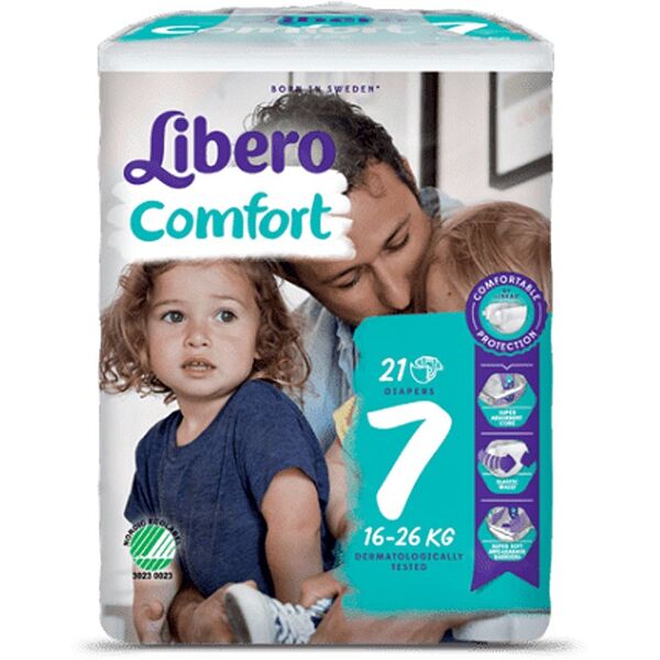 libero comfort 7 pannolino bambino 16-26kg 21 pezzi