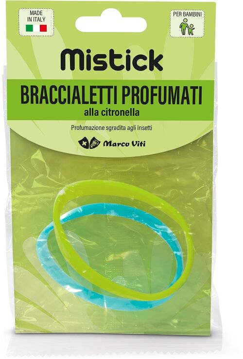 mistick braccialetti azzurro + verde 2 pezzi