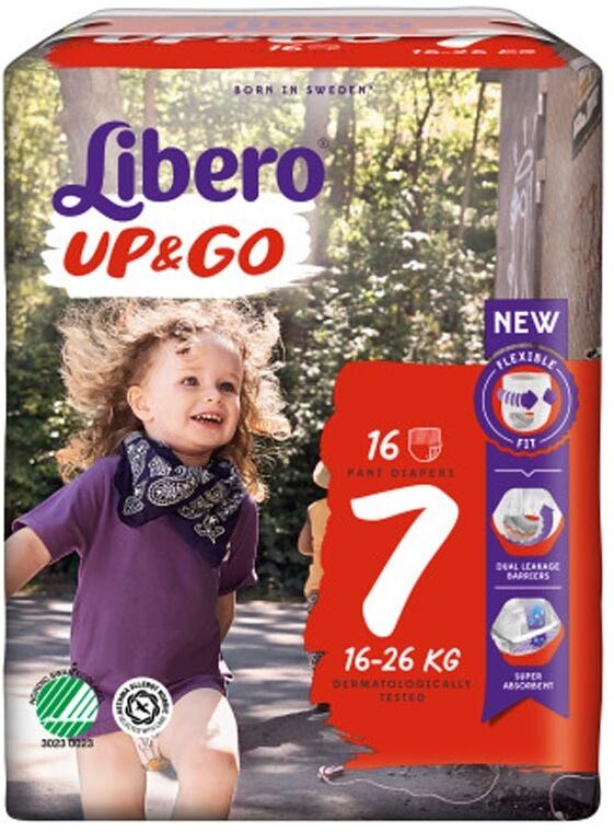 libero up&go 7 pannolino 16-26 kg 16 pezzi