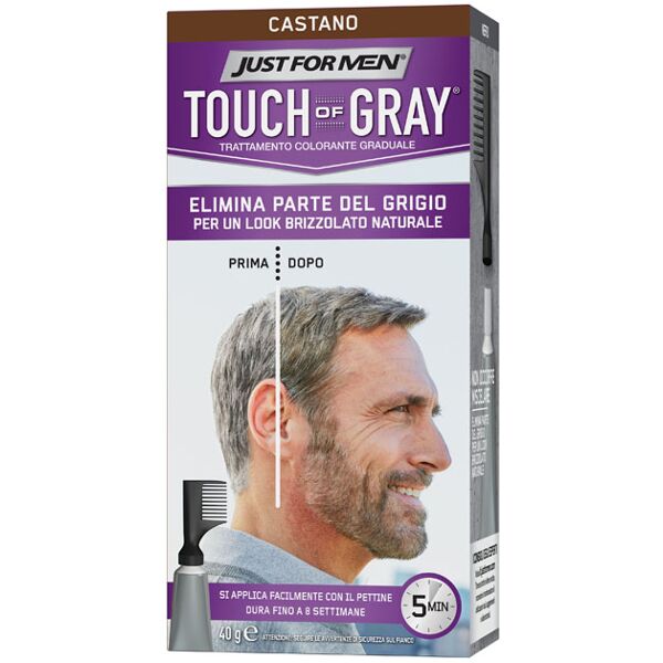 just for men touch of gray tratt.col.nero