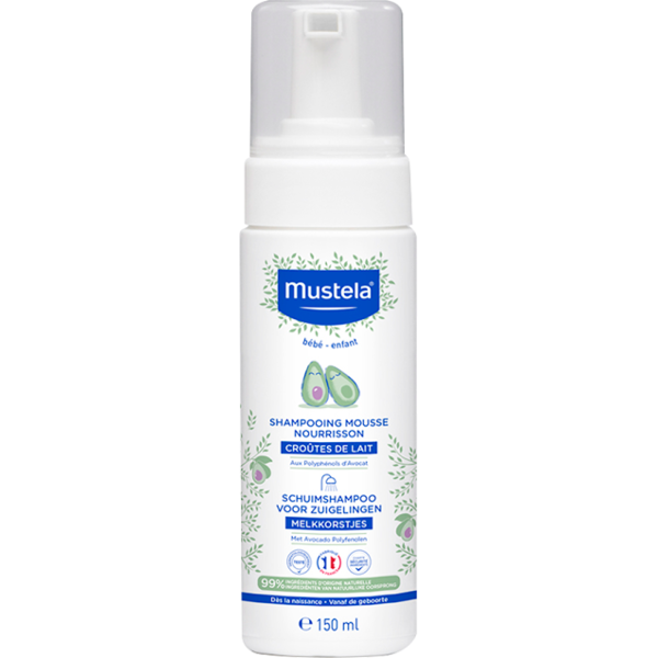 mustela shampoo mousse neonato per crosta lattea 150 ml