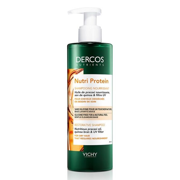vichy dercos nutrients shampoo nutri protein capelli crespi e secchi 250 ml