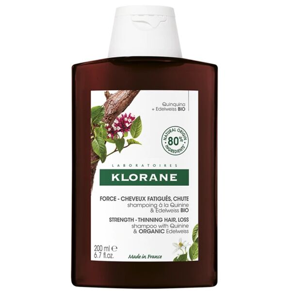 klorane shampoo chinina-stella alpina bio 200 ml