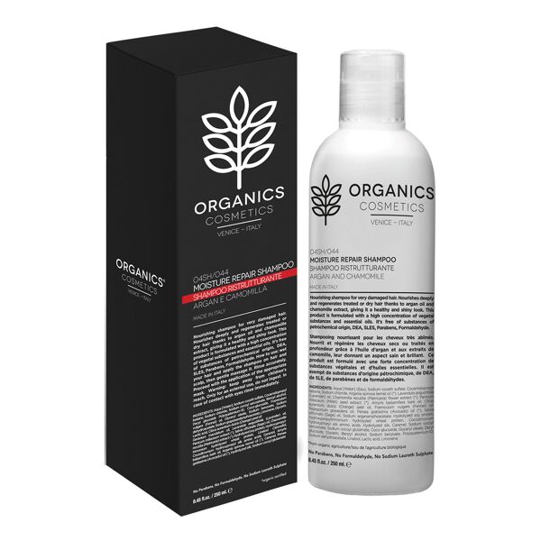 sma srl organics pharm moisture repair shampoo argan oil and chamomille