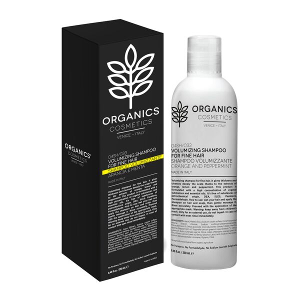 sma srl organics pharm volumizing shampoo for fine hair lemon and peppermint