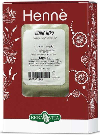 erba vita henne color cap.nero 100g ebv