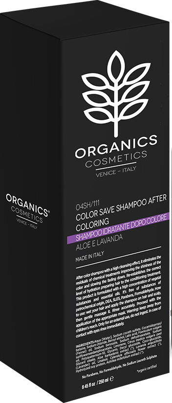 sma srl organics pharm color save shampoo after coloring aloe and lavender