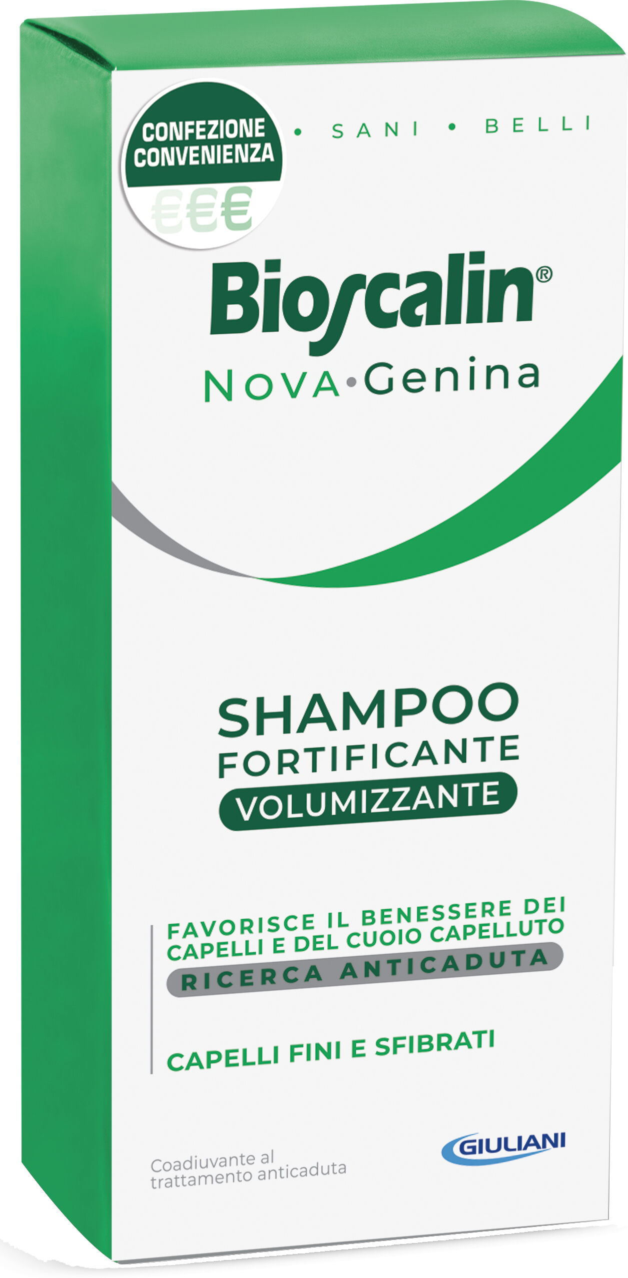 bioscalin nova genina shampoo volumizzante 200 ml