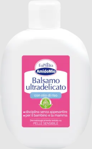 EUPHIDRA AMIDOMIO Balsamo Capelli Ultra Delicato Idratante Nutriente 200 ml