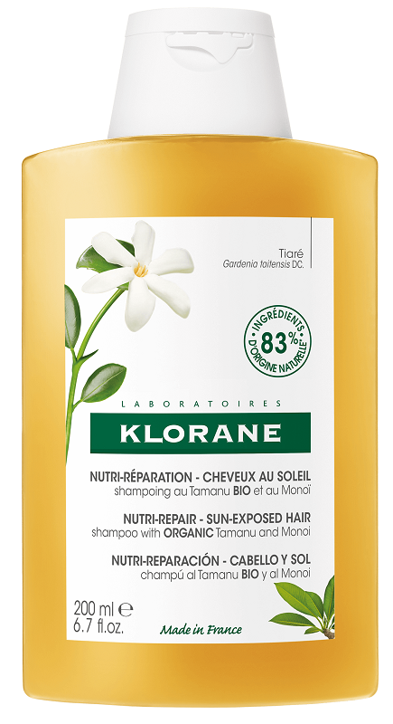 Klorane Les polysianes shampoo tamanu bio&monoi 200 ml