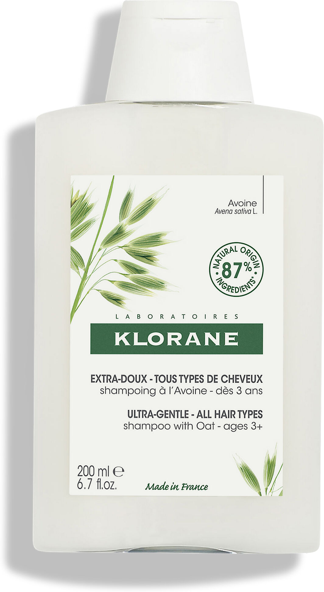 Klorane shampoo al latte di avena 200 ml