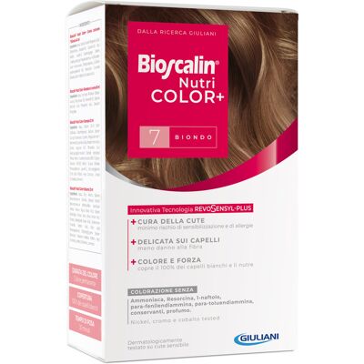 Bioscalin nutricolor plus 7 biondo crema colorante 40 ml + rivelatore crema 60 ml + shampoo 12 ml + trattamento finale balsamo 12 ml Bioscalin nutricolor plus 7 biondo crema colorante 40 ml + rivelatore crema 60 ml + shampoo 12 ml + trattamento finale balsamo 12 ml