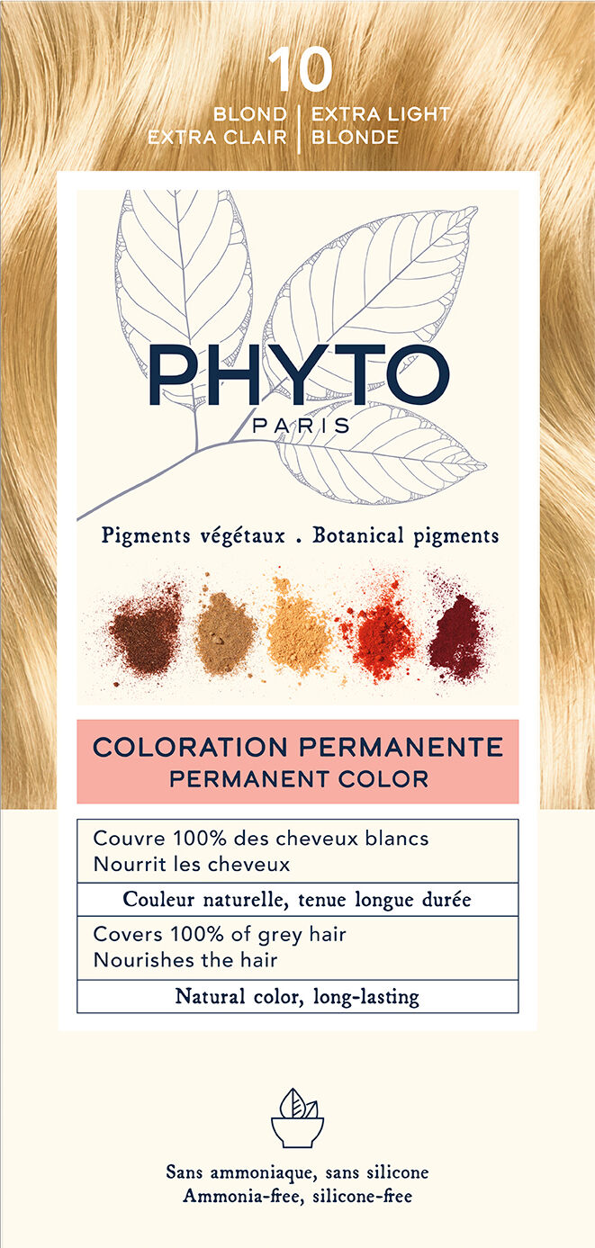 PHYTO Color kit 10 biondo chiarissimo extra 1 latte 50 ml + 1 crema 50 ml + 1 maschera 12 ml