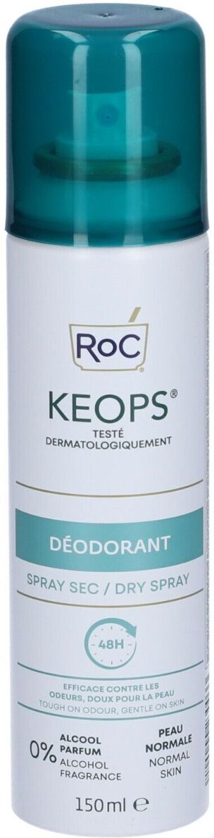 roc keops deodorante spray secco 48h antiodore 150 ml