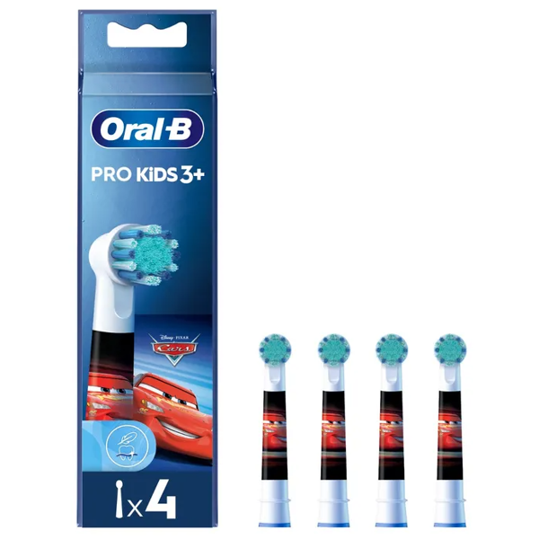 oral-b testine di ricambio pro kids con disney cars o principesse 4 pezzi