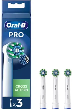 ORAL-B Testine Di Ricambio Pro Cross Action 3 Pezzi