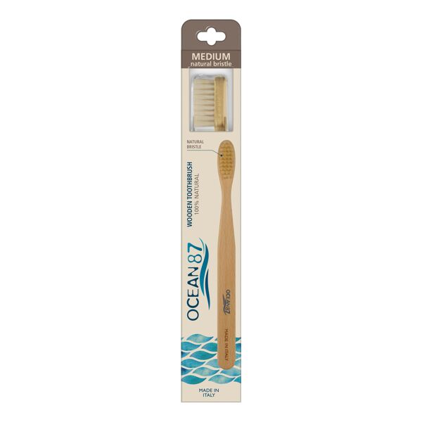spazzolificio piave spa ocean87 spazzolino in legno setole naturali medio
