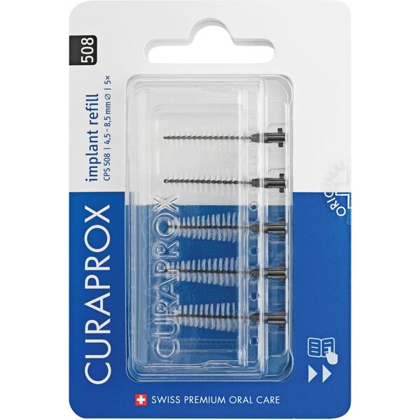 curaprox cps 505 implant refill 5 scovolini black