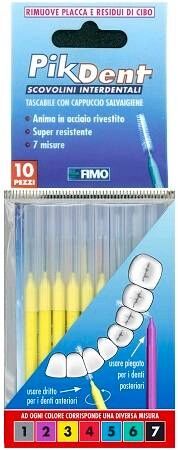 fimo srl pikdent scov.3 giallo0,6mm10pz