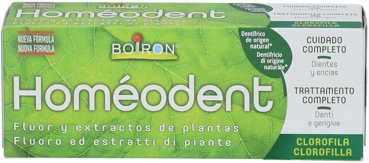 boiron homéodent clorofilla dentifricio bi-fluorato 75 ml