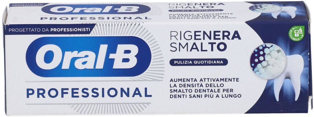 oral-b dentifricio professional rigenera smalto pulizia quotidiana 75 ml