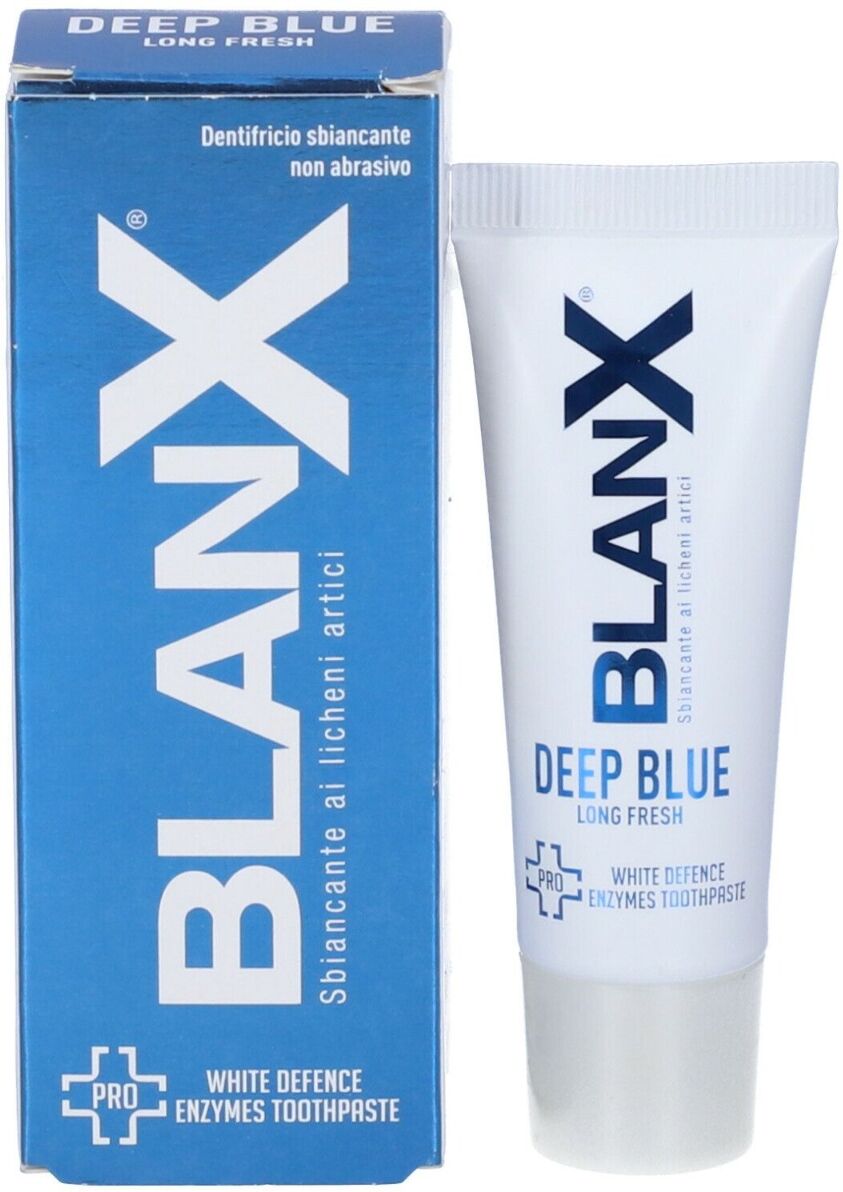 blanx deep blue dentifricio sbiancante non abrasivo 25 ml