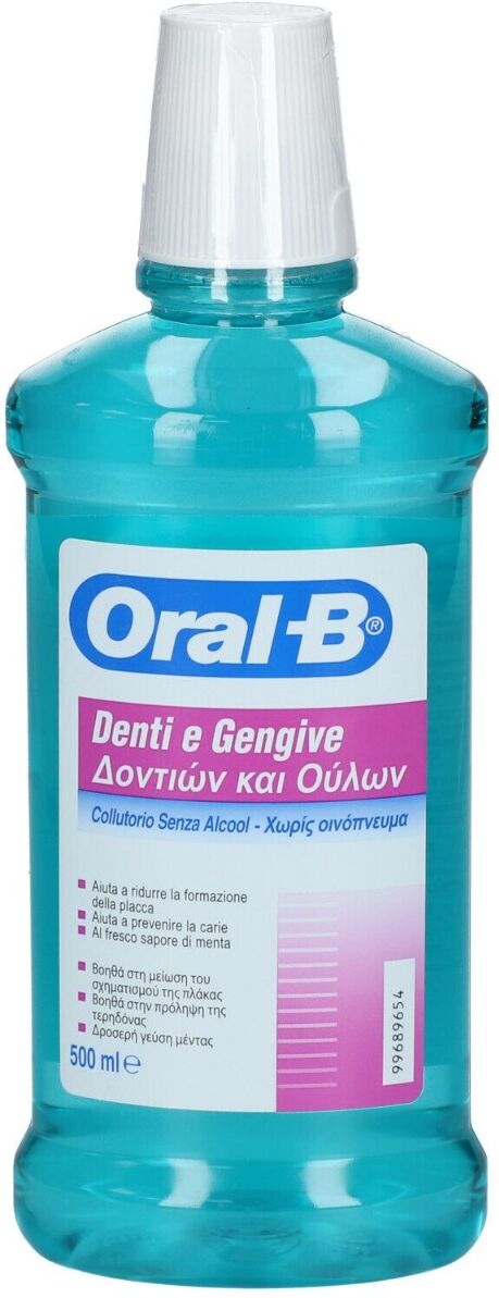 oral-b denti&gengive oral-b denti e gengive collutorio antiplacca e anticarie 500 ml