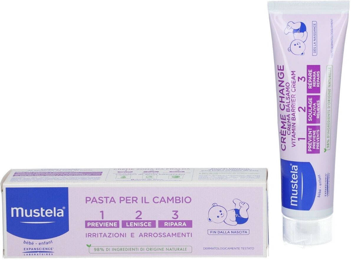 mustela bebe' mustela pasta cambio 123 contro arrossamenti e irritazioni da pannolino 100 ml