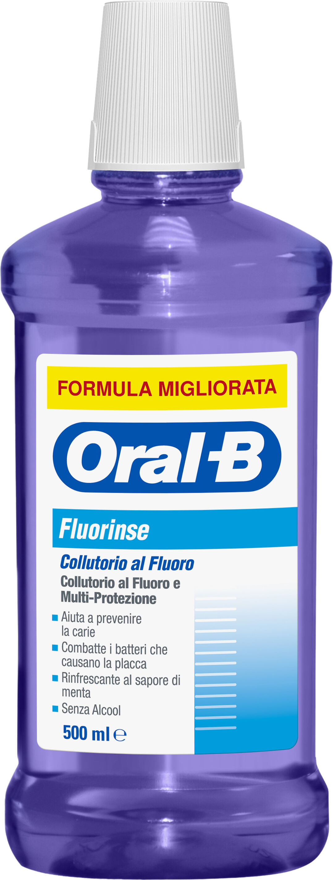 oral-b fluorinse collutorio anti-carie al fluoro 500 ml