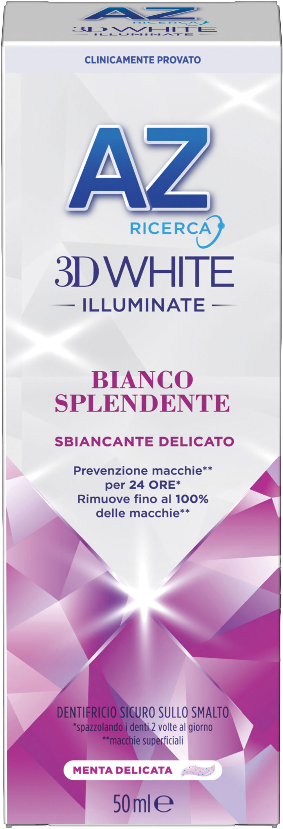 az 3d white dentifricio illuminante bianco splendente 50 ml