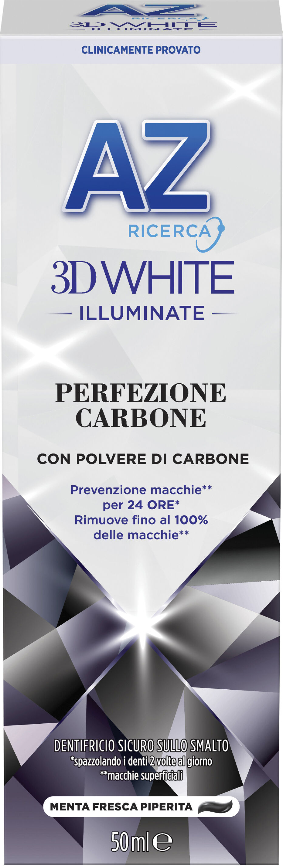 az 3d white dentifricio illuminante carbone 50 ml