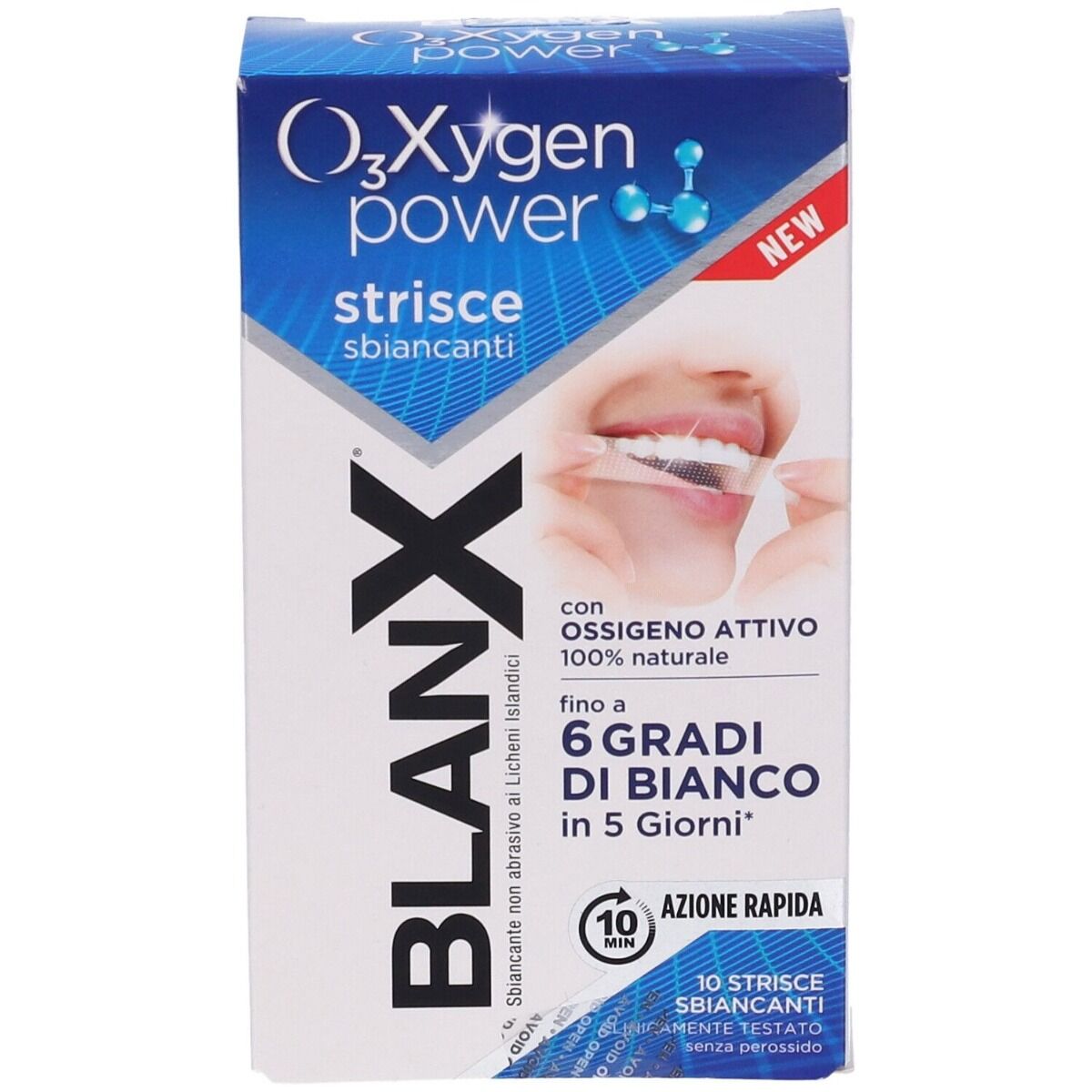 BLANX O3Xygen Power 10 Strisce Sbiancanti