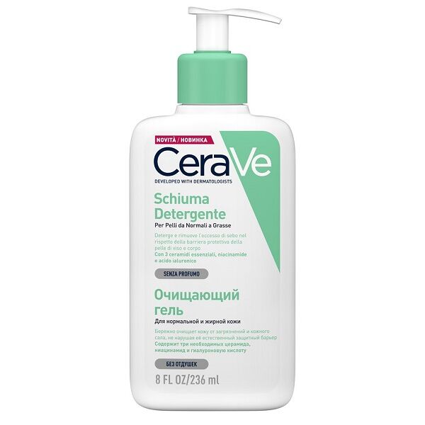 cerave schiuma detergente viso 236ml