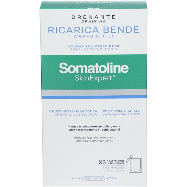 somatoline skin expert bende drenanti e snellenti 1 kit ricarica