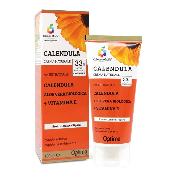 optima colours of life calendula crema naturale lenitiva 100 ml