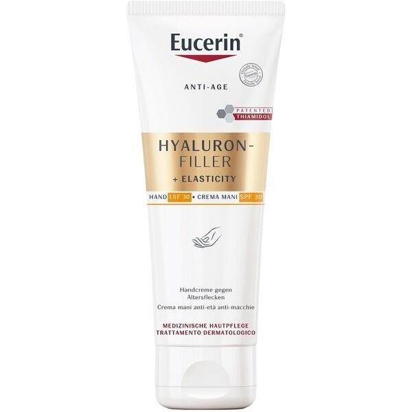 eucerin hyaluron-filler+elasticity crema mani spf 30 75 ml