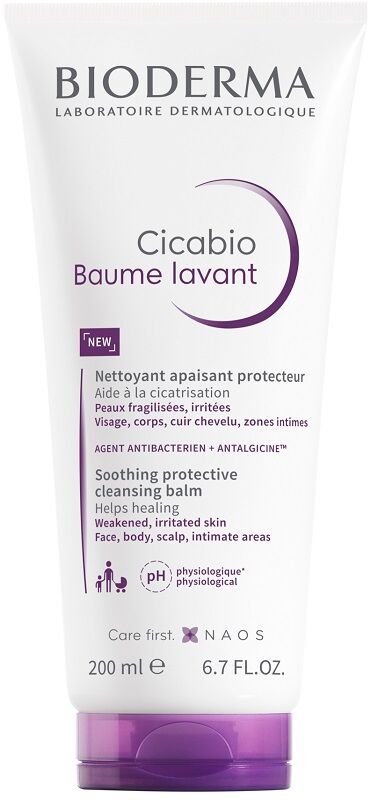 bioderma cicabio baume lavant balsamo detergente lenitivo pelle irritata 200 ml