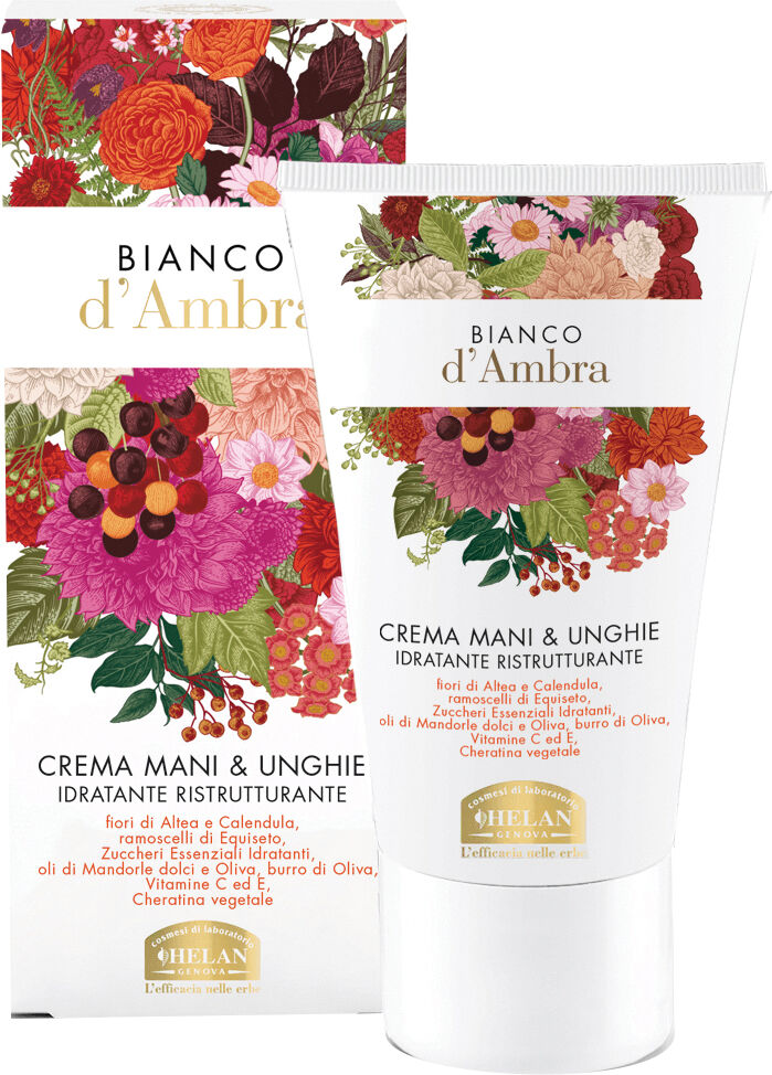 helan bianco d'ambra crema mani & unghie idratante ristrutturante 50 ml