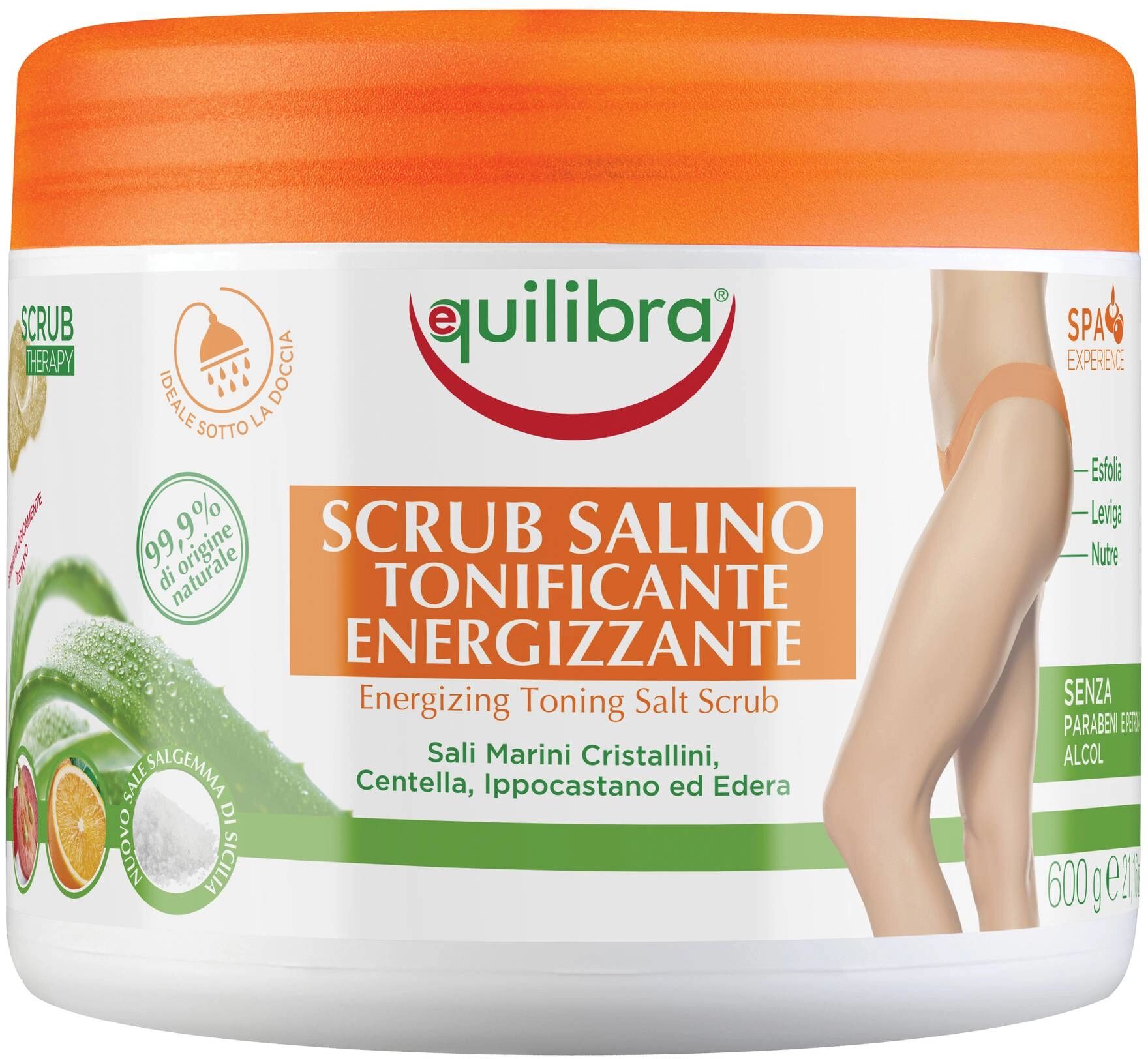 equilibra srl equilibra scrub salino tonificante energizzante 600 g