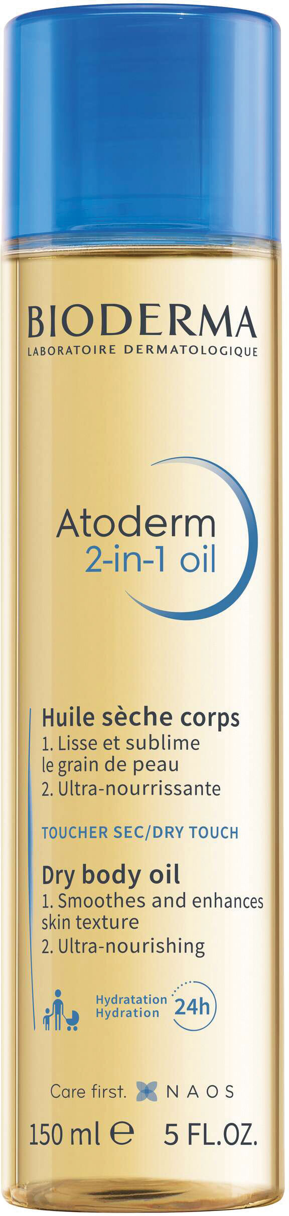 bioderma bioderm atoderm 2 in 1 olio secco idratante corpo 150 ml