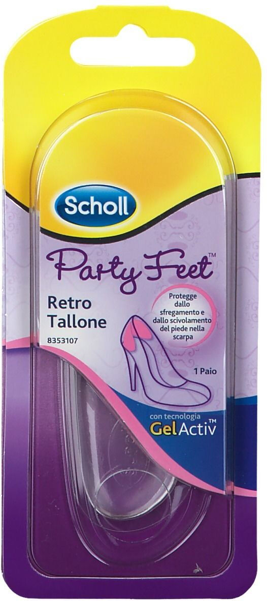 Scholl Party Feet Retro Tallone Solette In Gel