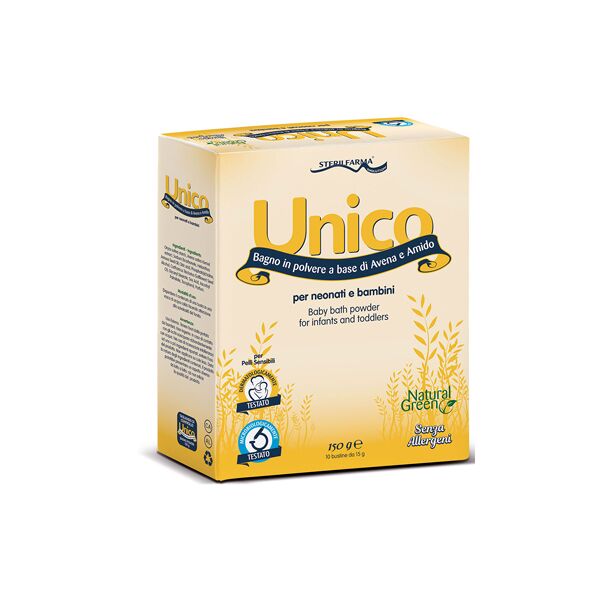 sterilfarma unico bagno neonato bambini 10 bustine 15gr